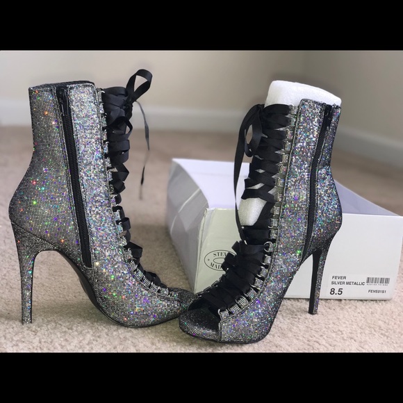 glitter booties steve madden